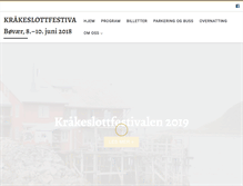 Tablet Screenshot of kulturslottet.no